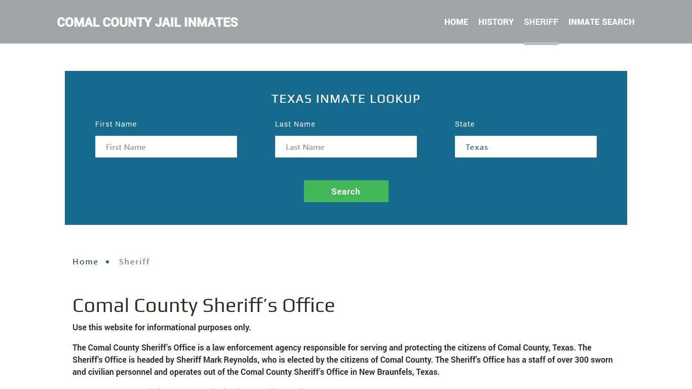 Comal County Sheriff, TX Arrest Warrant Lookup